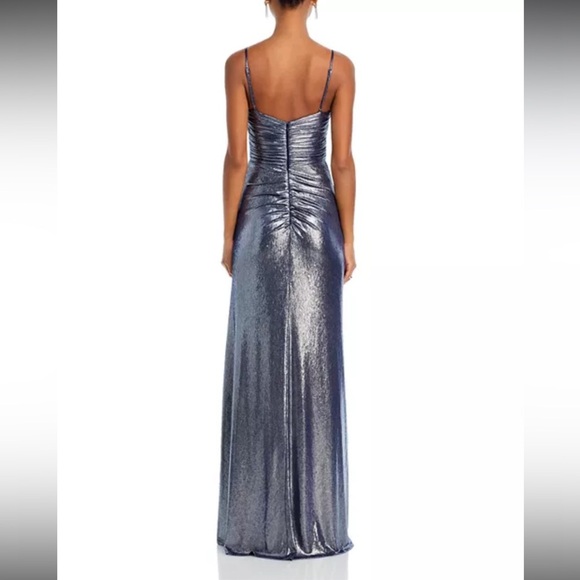 Ramy Brook•Kade Metallic V Neck Gown - Picture 5 of 9